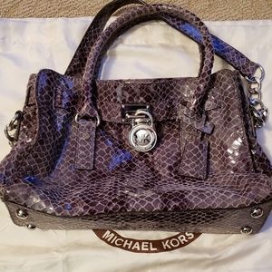🍾NY SALE-MK snakeskin handbag w/ matching wallet